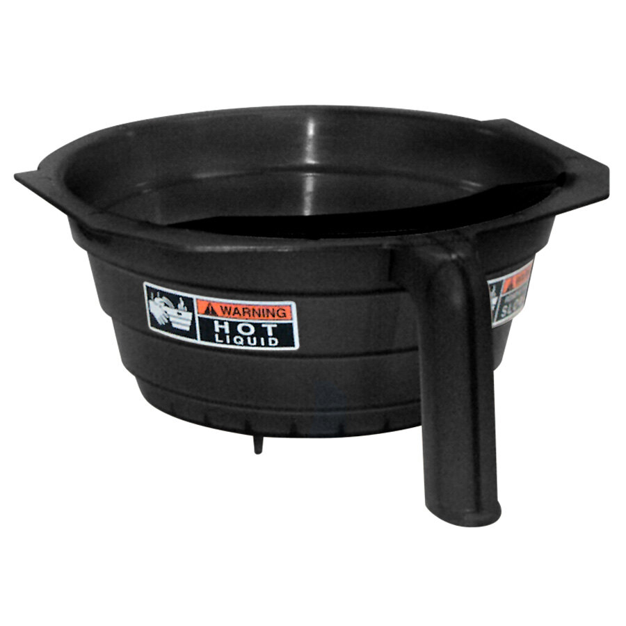 Bunn 29351.0001 Wide Black Plastic Funnel with Decals for OL, RL, OT