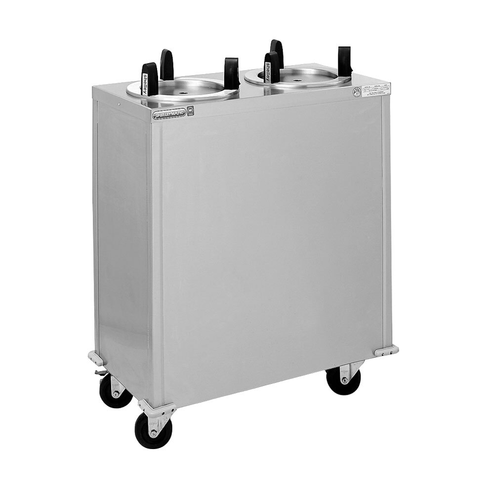 Delfield CAB2500ET Even Temp Mobile Enclosed Two Stack Heated Dish