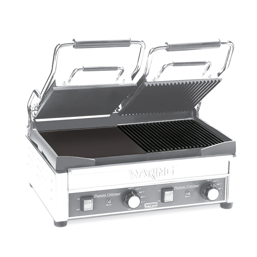 Waring 030066 Bottom Flat and Grooved Grill Plate