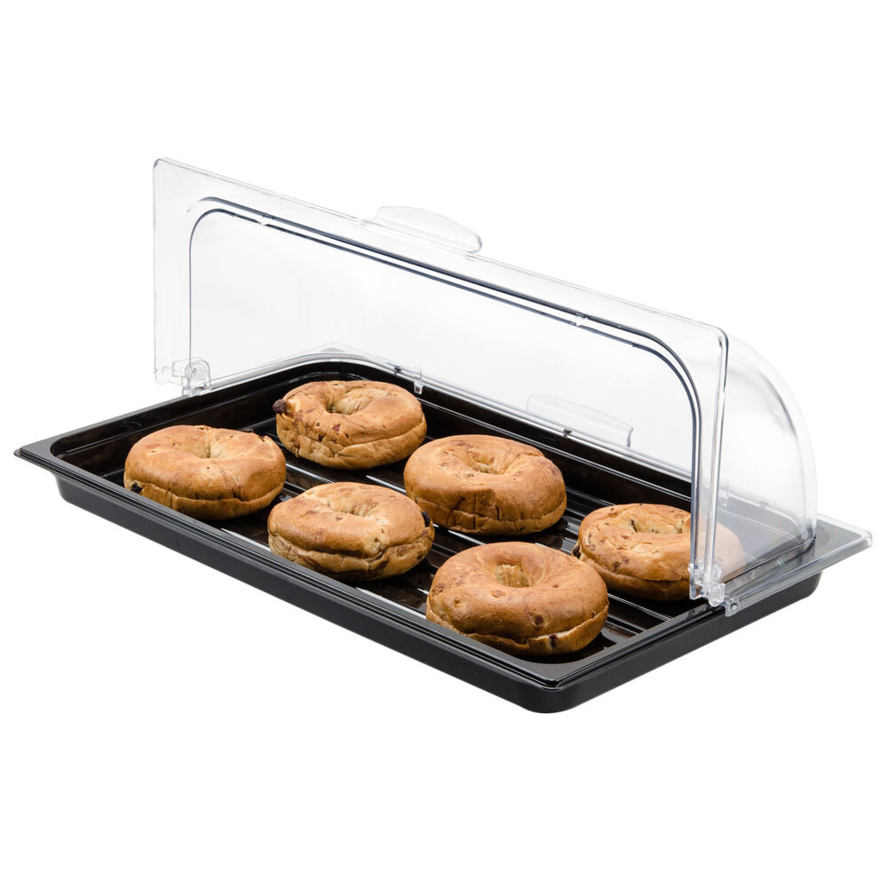 Sample and Display Tray Kit with Black Polycarbonate Tray and Roll Top