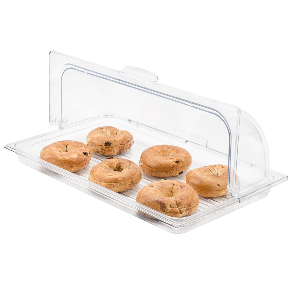 Sample and Display Tray Kit with Clear Polycarbonate Tray and Roll Top