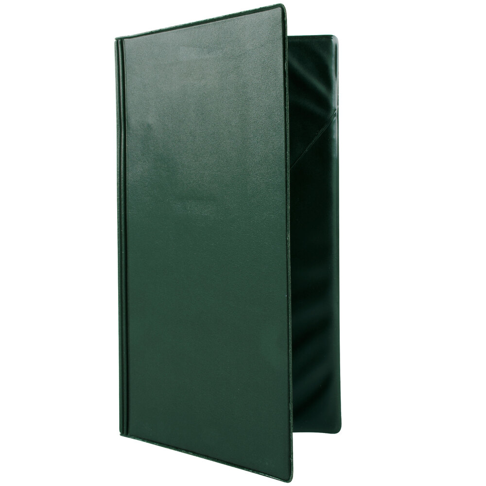Menu Solutions HS873 5" x 9" Green Guest Check Presenter