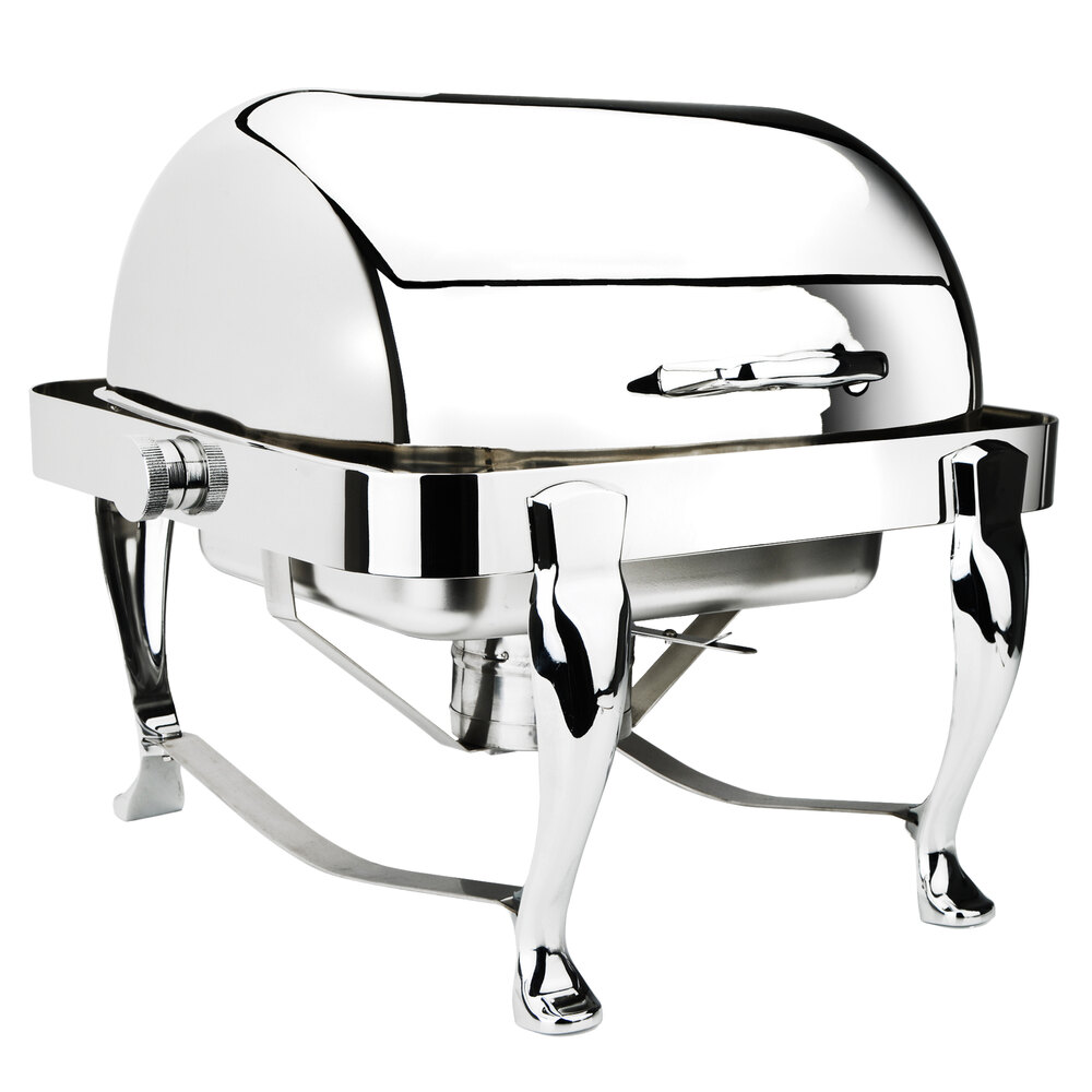 Eastern Tabletop 3117 Park Avenue 4 Qt. Stainless Steel Square Roll Top