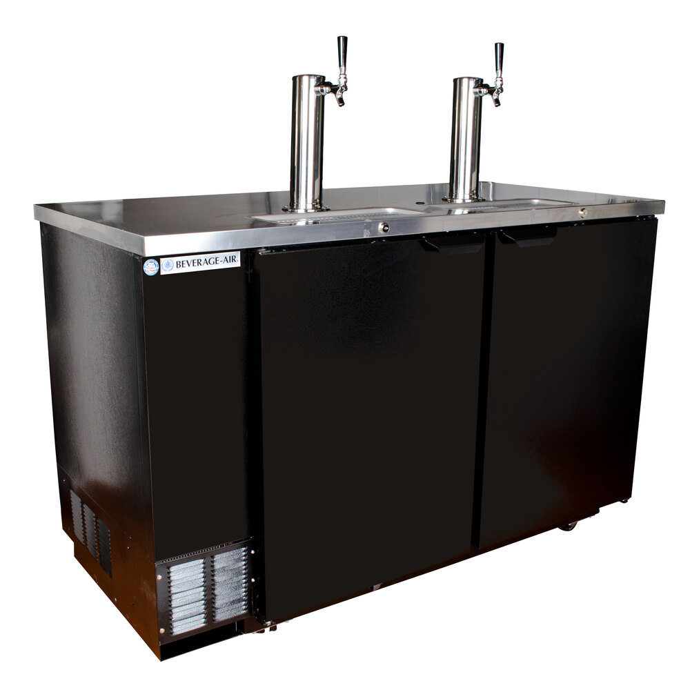 BeverageAir DZ581B11 (2) Double Tap Dual Zone Kegerator Beer