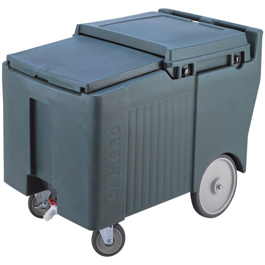 Cambro ICS125LB191 SlidingLid™ Granite Gray Portable Ice Bin 125 lb