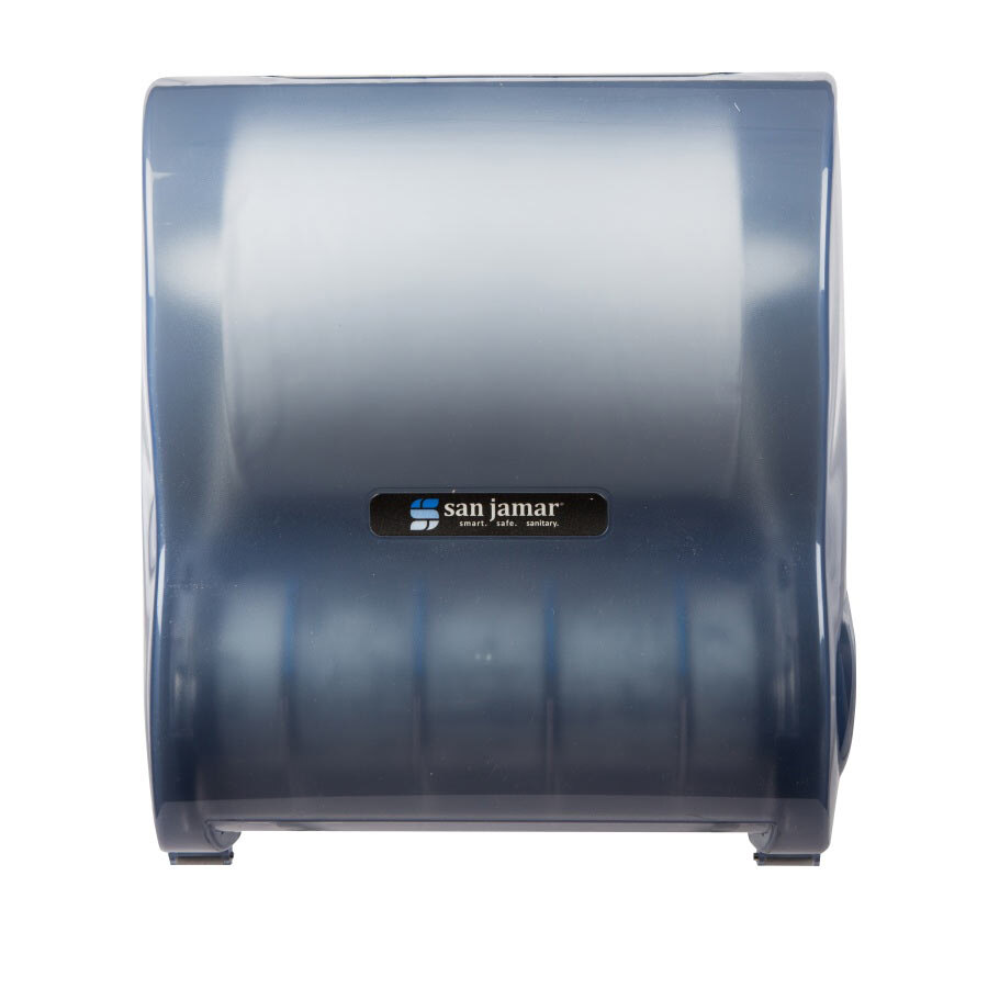 San Jamar T7100TBL Simplicity Mechanical Hands Free Paper Towel Dispenser Arctic Blue