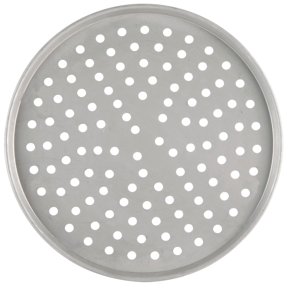 American Metalcraft PT2016 16" Perforated TinPlated Steel Pizza Pan