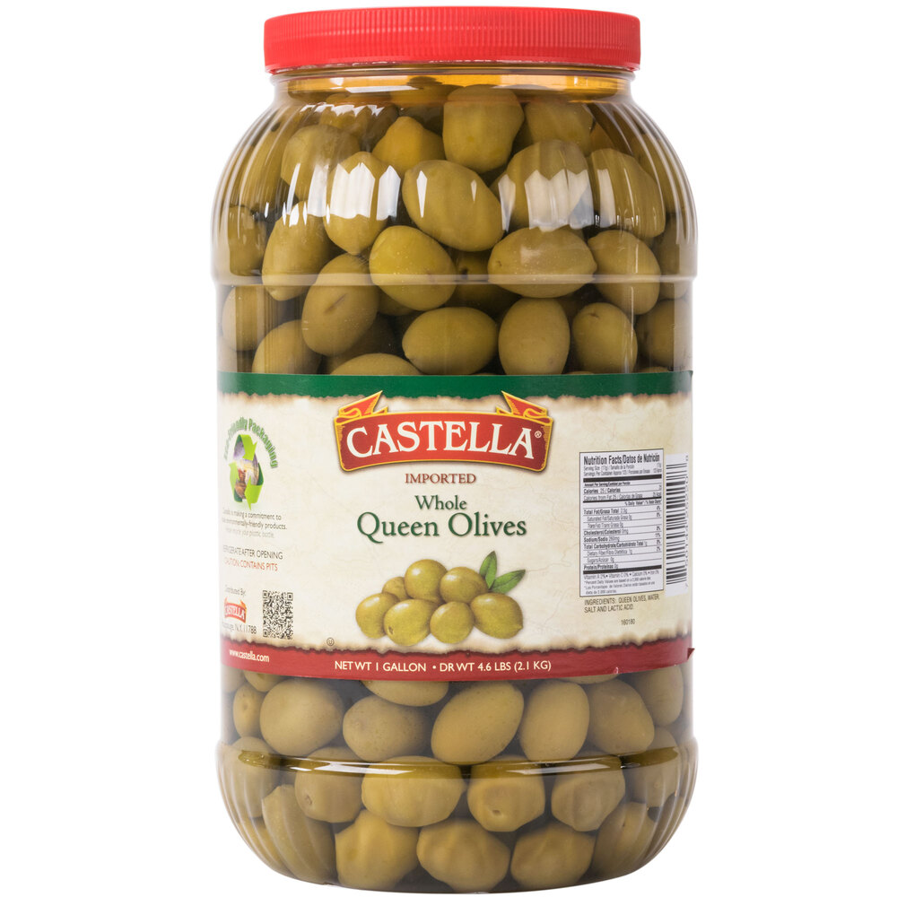 1 Gallon Whole Queen Olives 160/180 Count