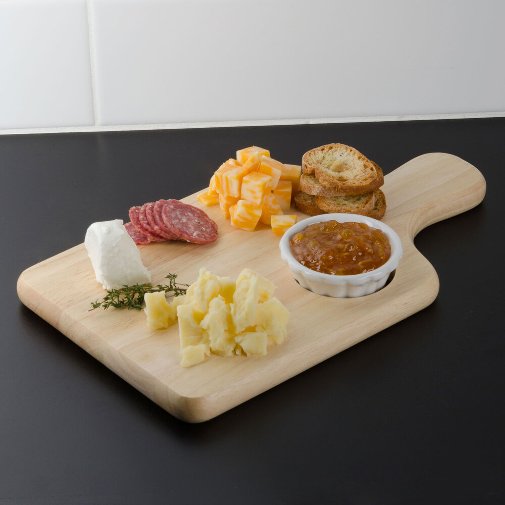 Tablecraft 79A Bread / Charcuterie Board with Insert 13" x 7 3/4" x 3/4"