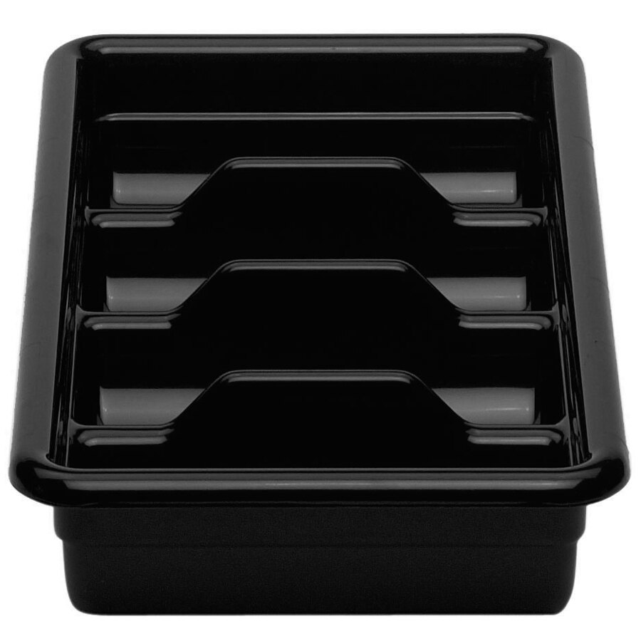 Cambro 1120CBR110 Regal Cambox Black Plastic Cutlery Box
