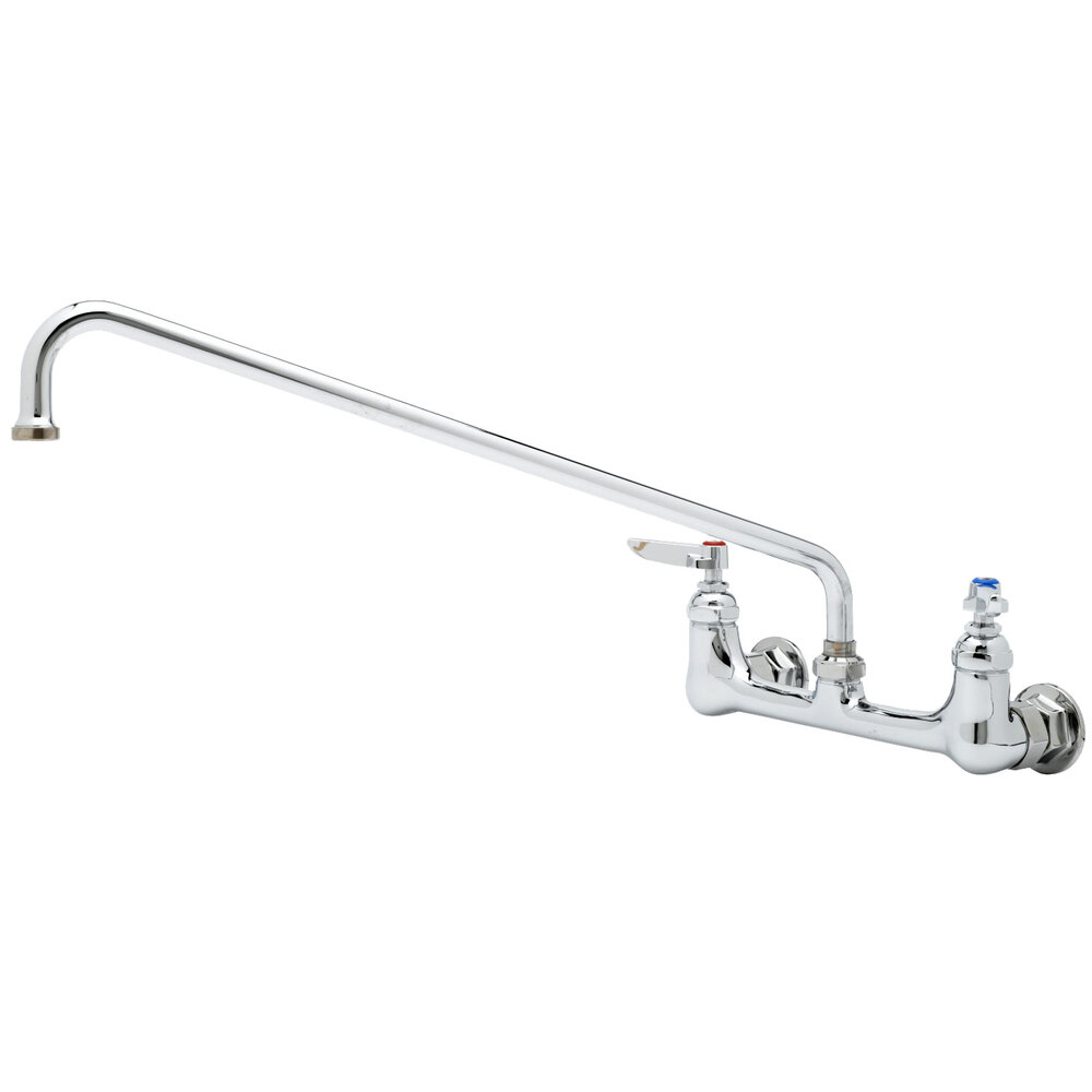 T&S B0230 Wall Mounted Pantry Faucet with 8" Adjustable Centers, 18