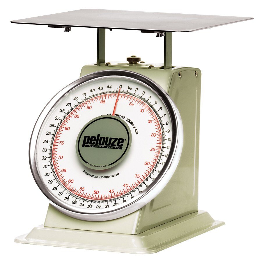 Rubbermaid Pelouze 10B100 100 lb. / 45 kg. Mechanical Receiving Scale