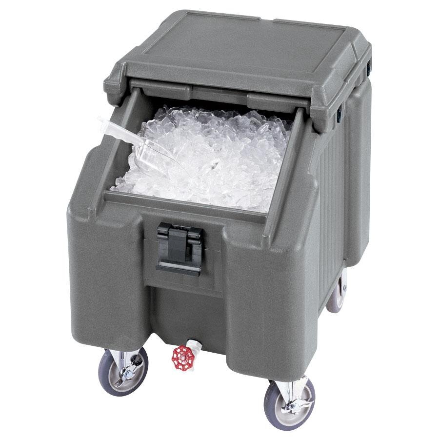 Cambro ICS100L191 Granite Gray Sliding Lid Portable Ice Bin 100 lb