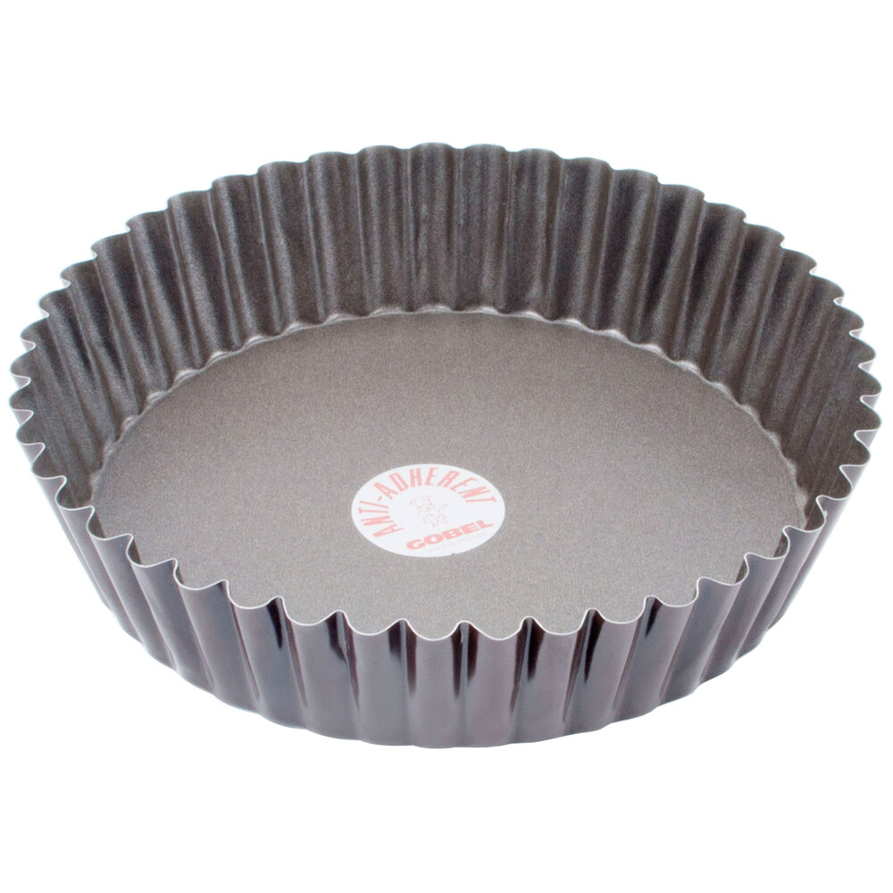 Deep tart pan with removable bottom