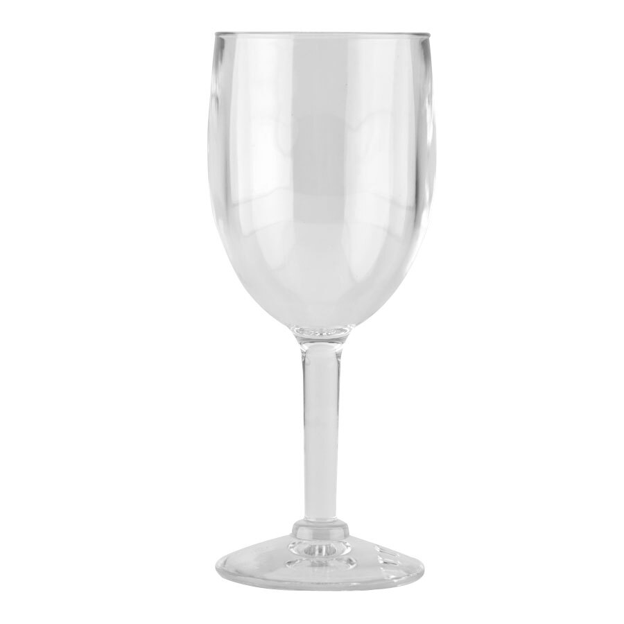 GET SW-1404-CL (SW1404) 8 oz. SAN Plastic Wine Glass