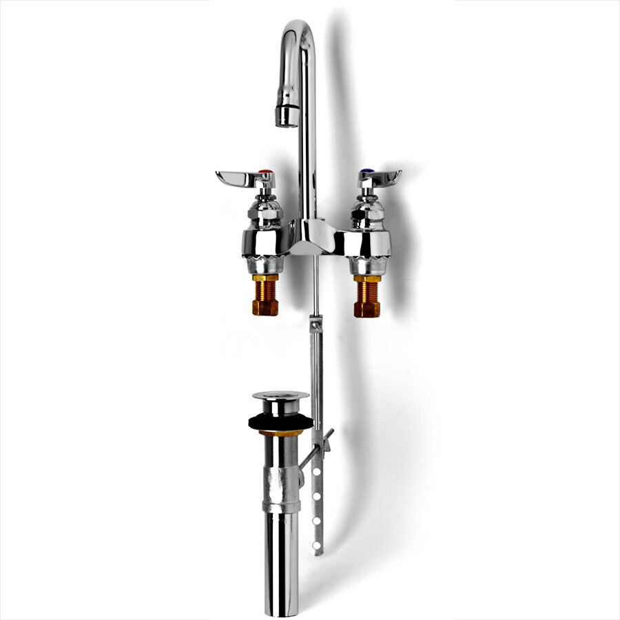 T S B 0873 Deck Mounted Lavatory Faucet With Pop Up Drain And
