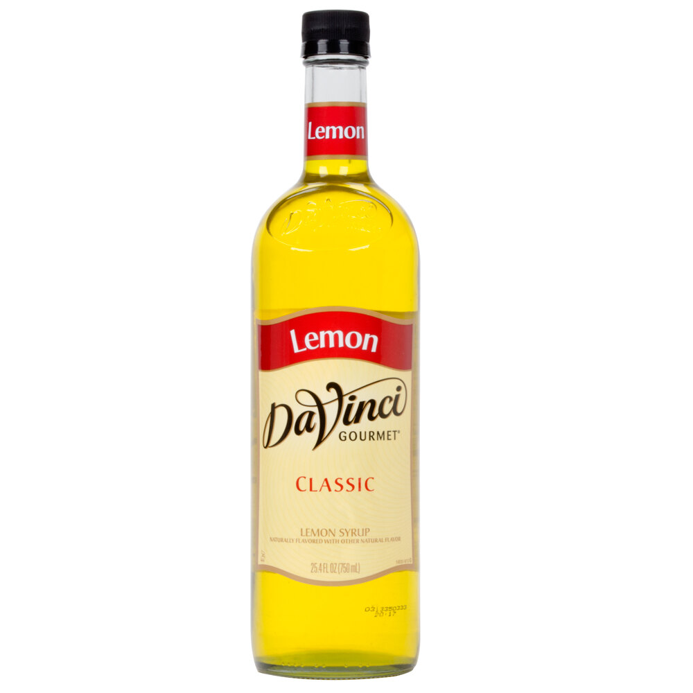DaVinci Gourmet 750 ML Lemon Classic Coffee Flavoring Fruit Syrup