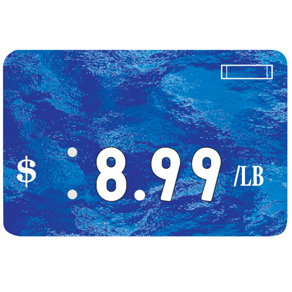 Universal Deli Number Tag Sea Blue 25/Pack