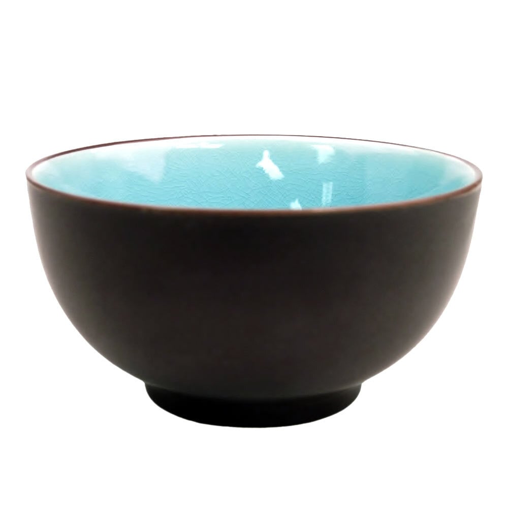 CAC 666-4-BLU Japanese Style 4 3/4" China Rice Bowl ...