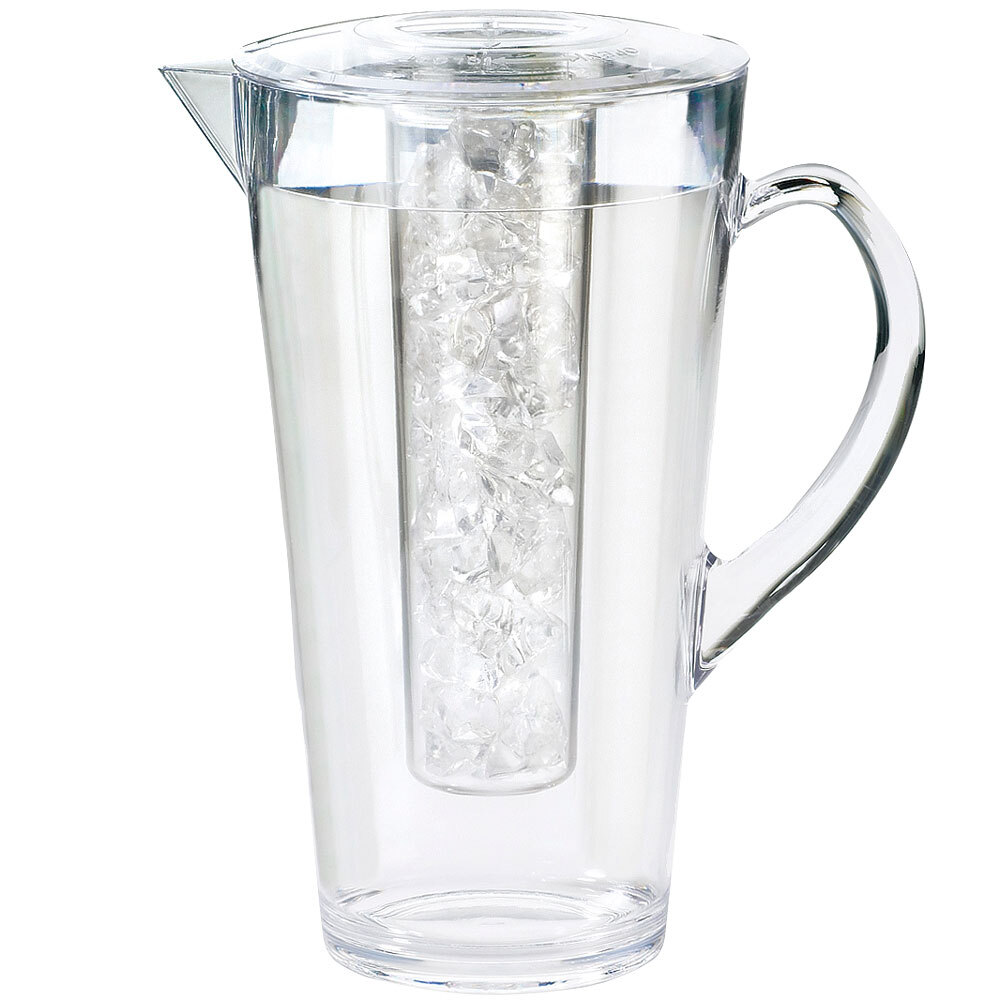 CalMil 682ICE 2 Liter Polycarbonate Pitcher with Ice Chamber