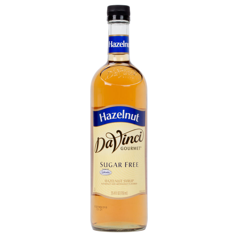 DaVinci Gourmet 750 mL Hazelnut Sugar Free Coffee Flavoring Syrup