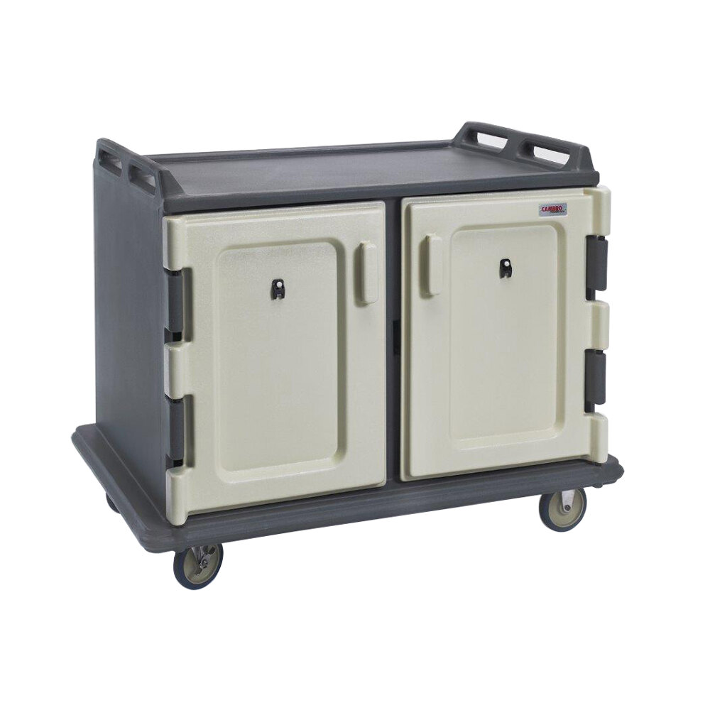 Cambro MDC1520S20191 Granite Gray Meal Delivery Cart 20 Tray