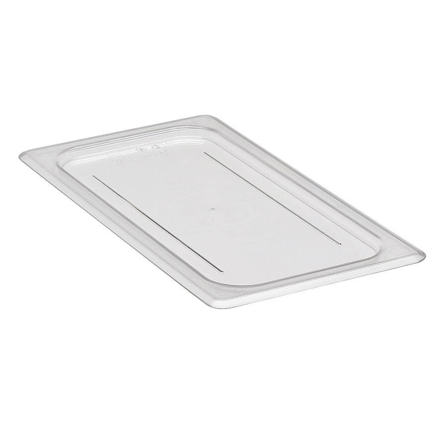 Cambro 30CWC135 Camwear 1/3 Size Clear Polycarbonate Flat Lid