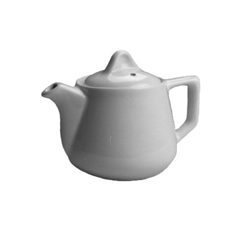 Hall China 2510AWHA Ivory (American White) 10 oz. Buffet Teapot 12/Case