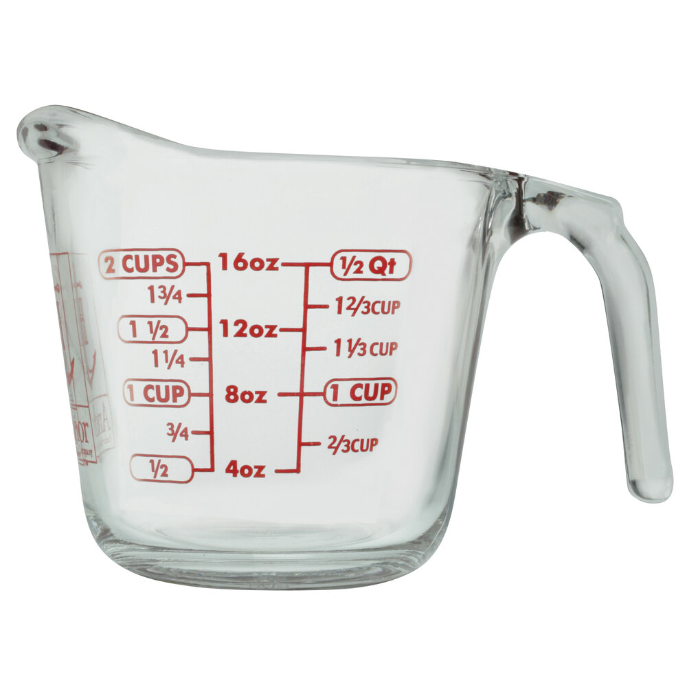 Anchor Hocking 55177OL 16 oz., 1 Pint Glass Measuring Cup