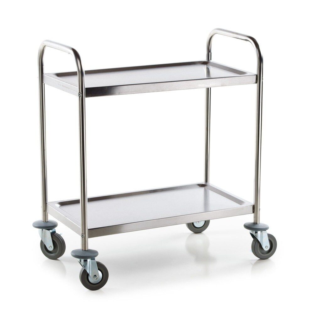 Automotive Utility Cart With Wheels Food Service Foldable Tools Storage Catering 