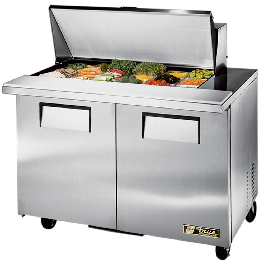VEVOR 48"W Commercial Refrigerator, 12.5 Cu. Ft Sandwich Prep Refrigerated