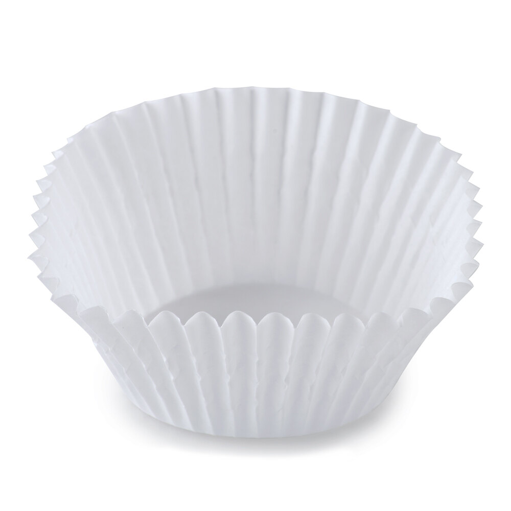 White Fluted Baking Cup 2" x 1 3/8" 10000/Case