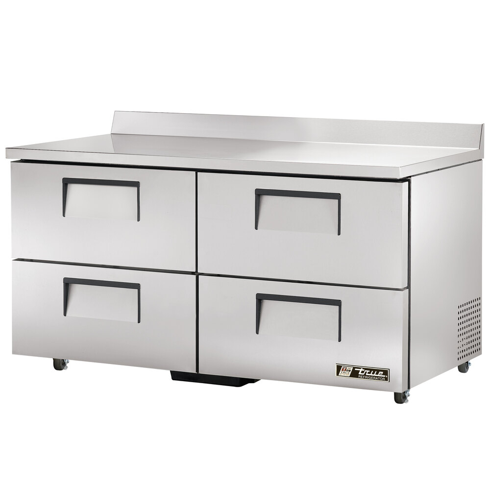 True TWT60D4ADA 60" Deep ADA Compliant Work Top Refrigerator with Four Drawers