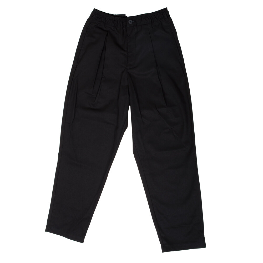 Chef Revival P017BK Size XL Black Executive Chef Pants - Poly-Cotton