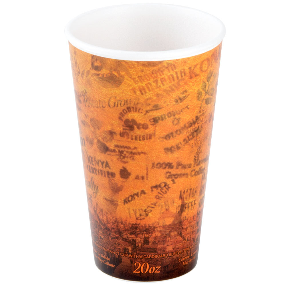 Dart 20U16ESC 20 oz. Fusion Escape Foam Hot Cup 500/Case