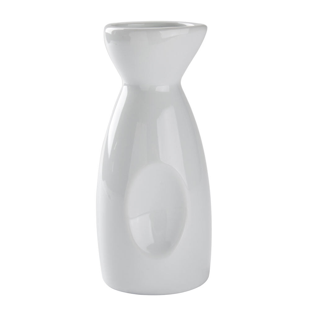 10 oz. Super White Porcelain Sake Bottle 12/Pack