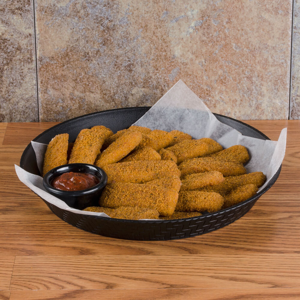 Download GET RB-891 12" Black Round Plastic Fast Food Basket - 12/Pack