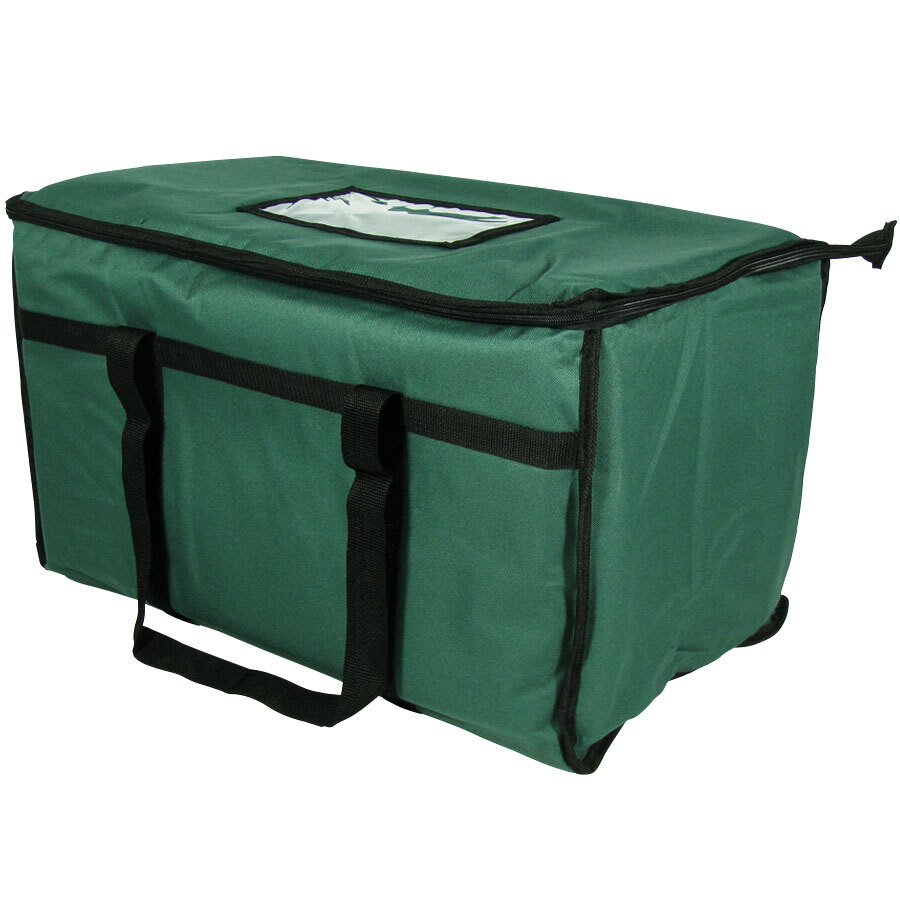Green Insulated Food Delivery Bag / Pan Carrier