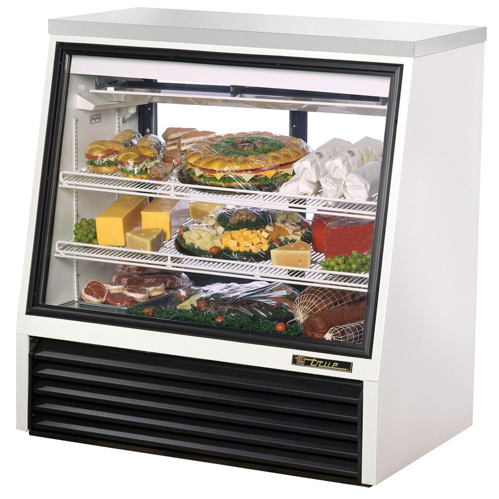 True TSID482 White Single Duty Two Door Refrigerated Deli Case