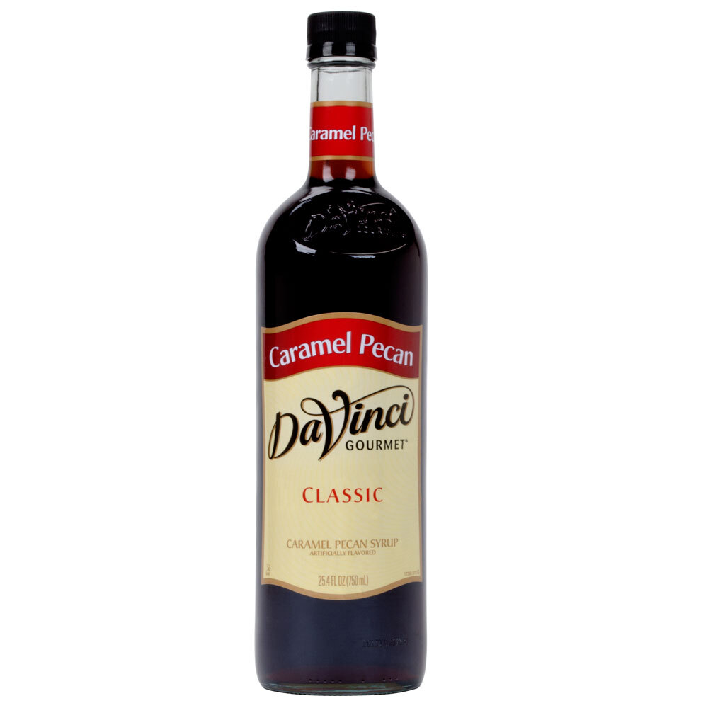 DaVinci Gourmet 750 mL Classic Caramel Pecan Flavoring Syrup