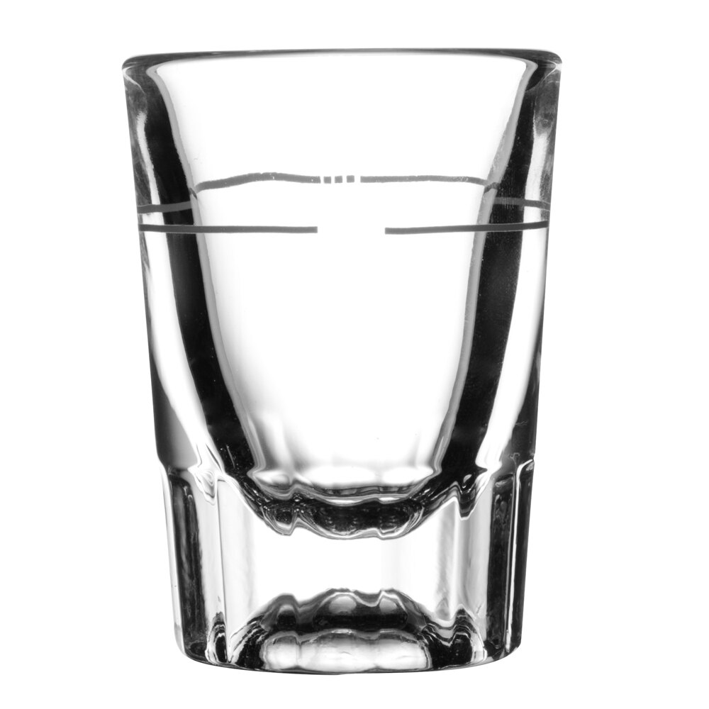 Libbey 5127 S0711 1 5 Oz Fluted Whiskey Shot Glass With 7 8 Oz Cap Line 12 Pack