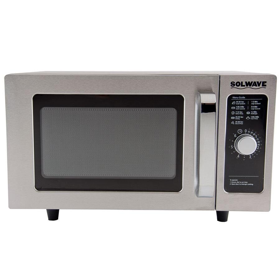 Solwave MW1000D Stainless Steel Commercial Microwave with Dial Control