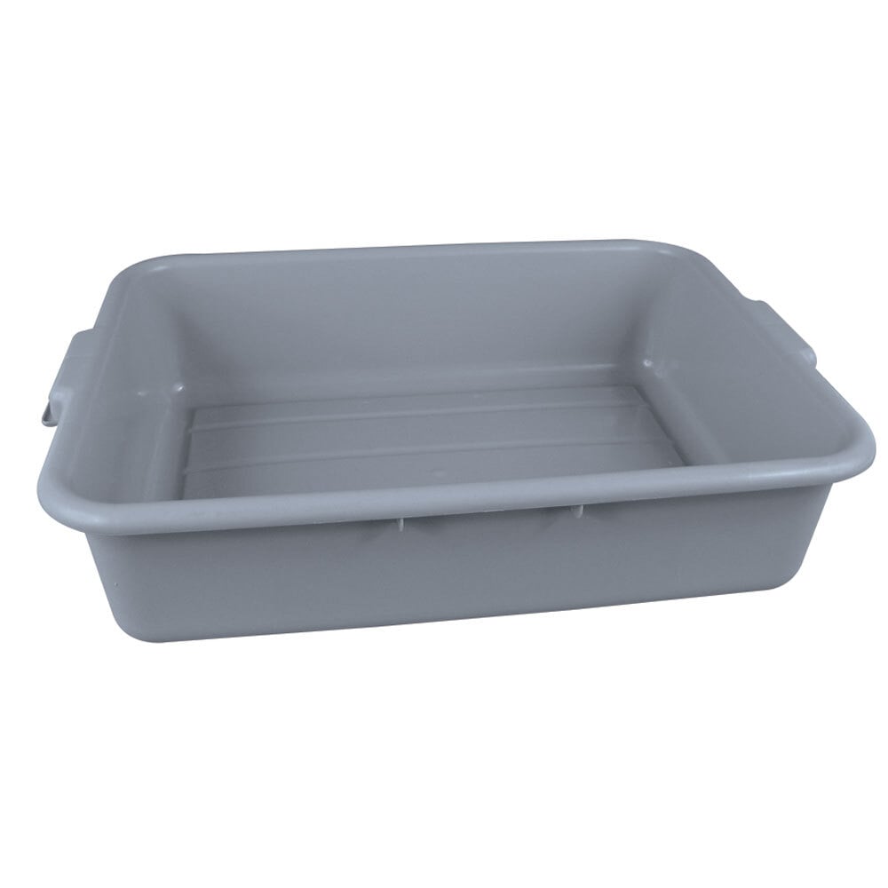 20 X 15 X 5 Gray Polyethylene Plastic Bus Tub Bus Box 20 x 15 x 5 gray polyethylene plastic bus tub bus box