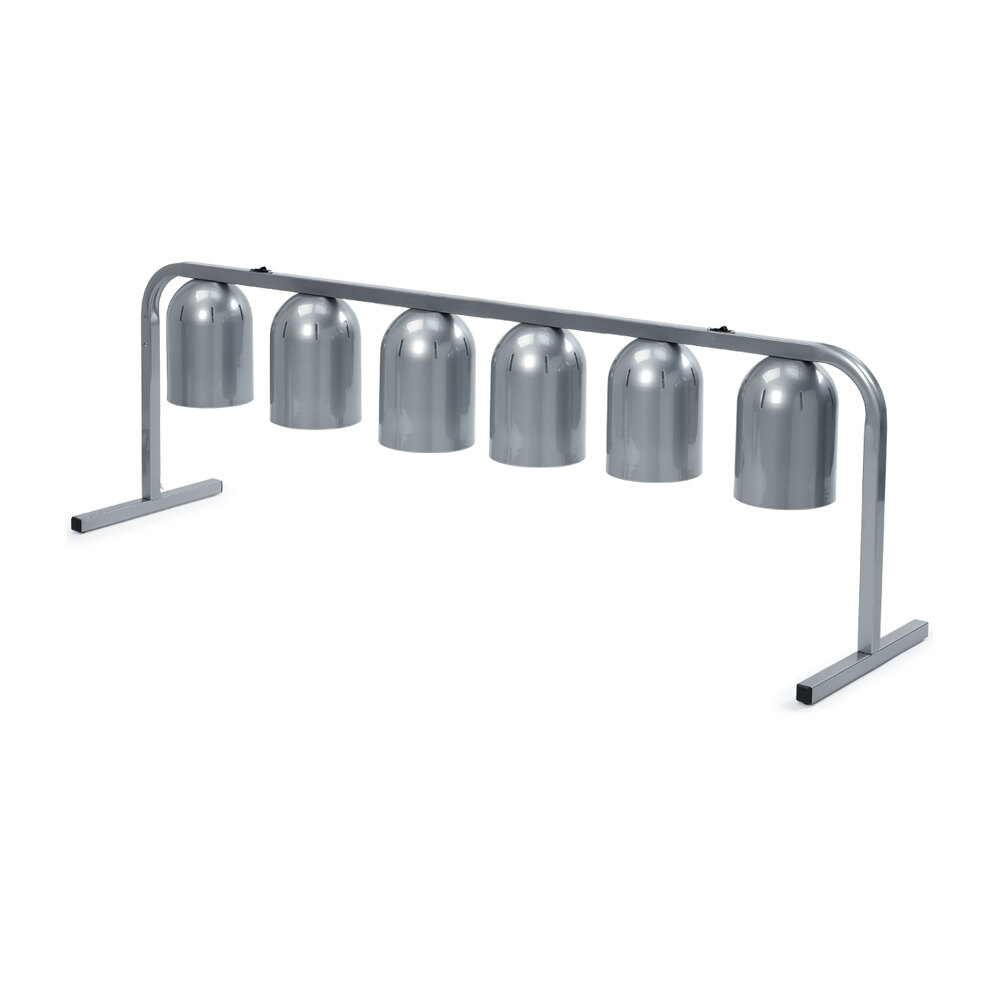 Nemco 60096 Six Bulb Portable Countertop Heat Lamp with Tray 120V, 1500W