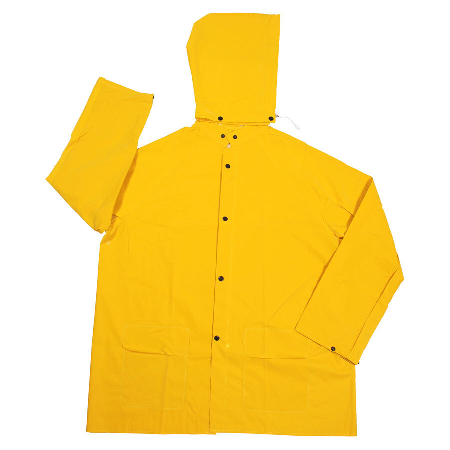 Yellow 2 Piece Rain Jacket - Large