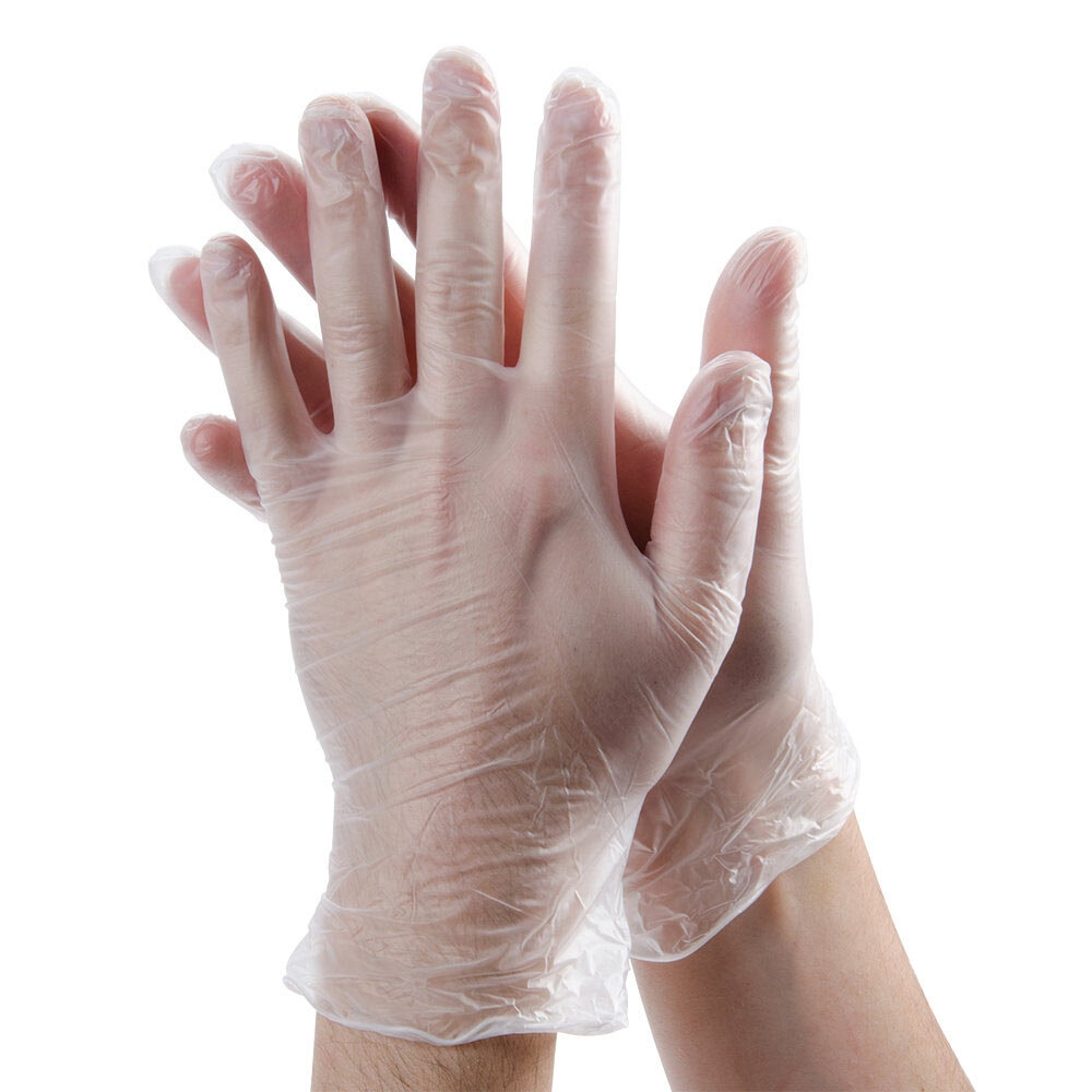 powder free vinyl gloves large