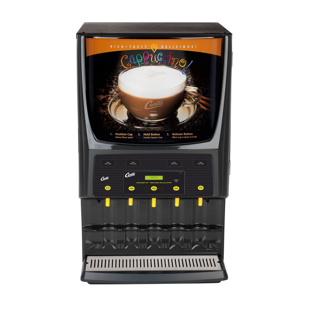 Curtis PCGT5300 Primo Cappuccino Dispenser with Five Hoppers and Garage