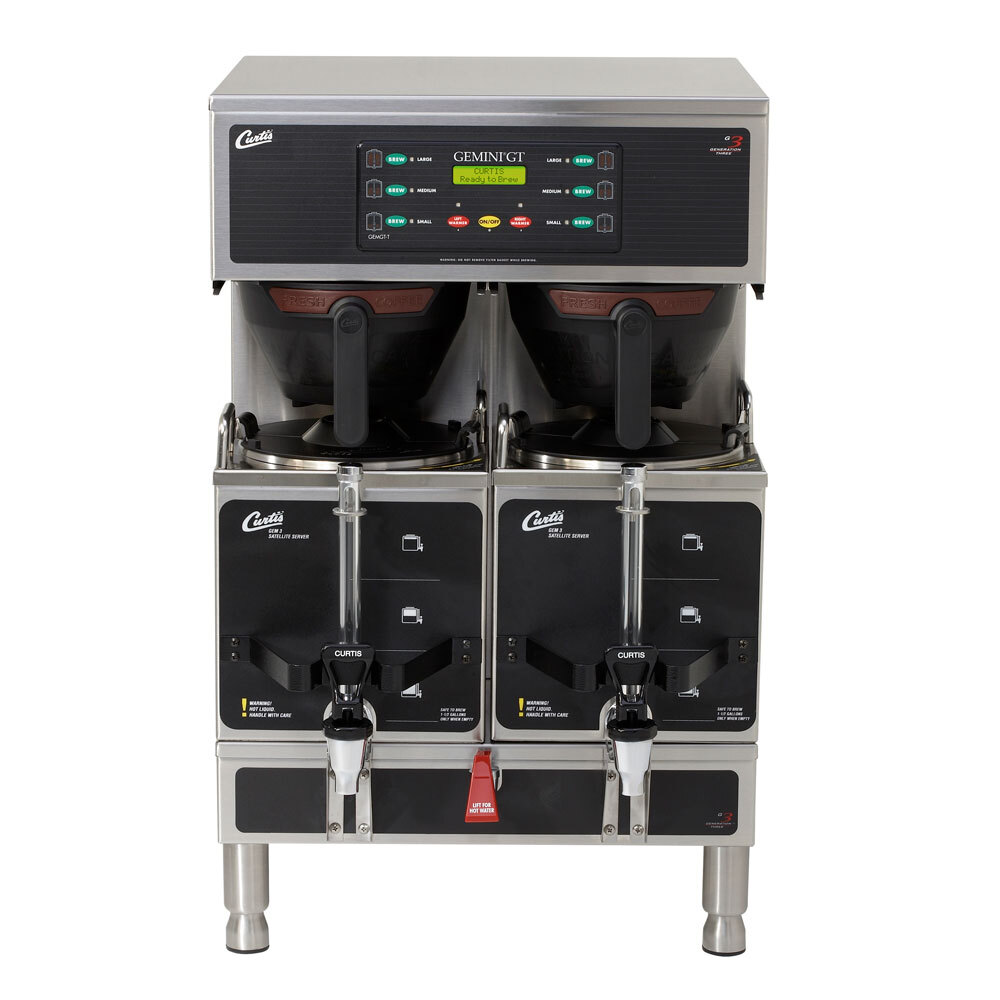 Curtis GEMTS19A1000 G3 Gemini Twin 1.5 Gallon Coffee Satellite Brewer