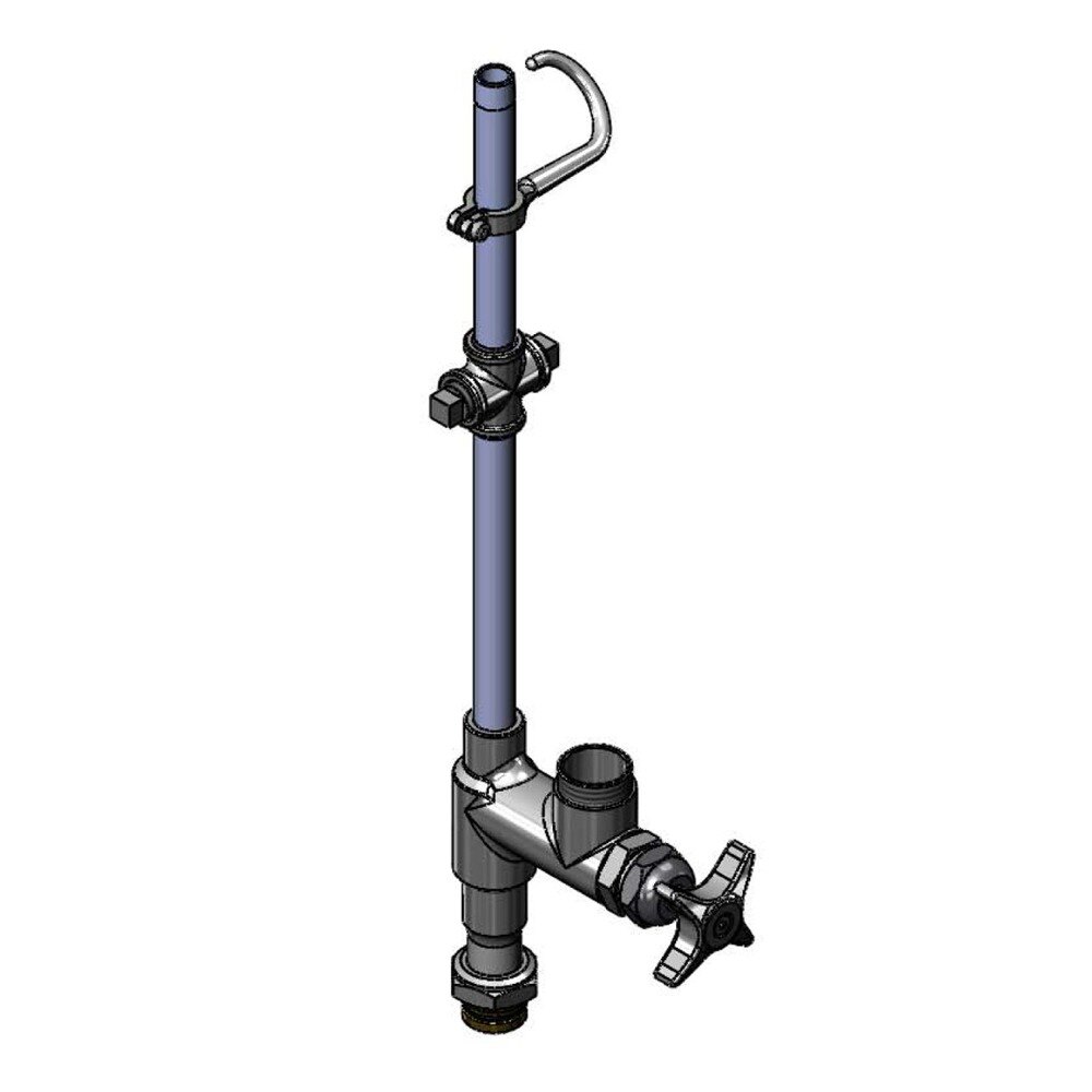 T&S 01798940 Easy Install Riser with Add On Faucet and Vandal