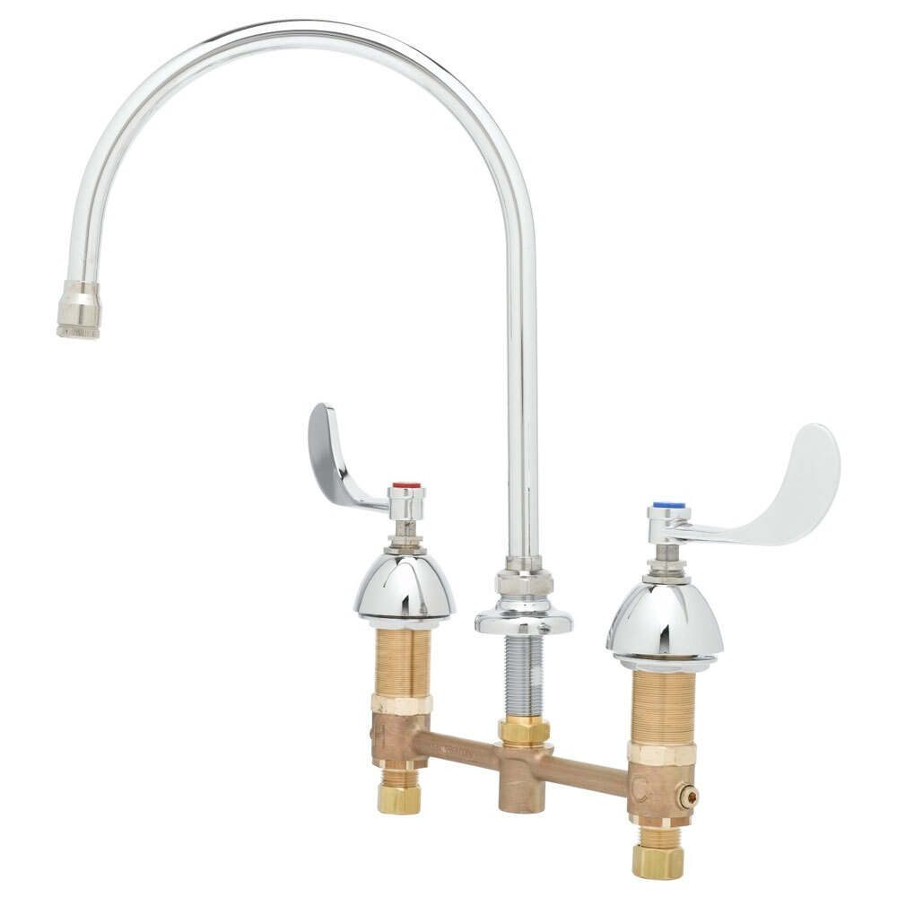 T&S B286604VRS Vandal Resistant Deck Mount Easy Install Faucet with 8